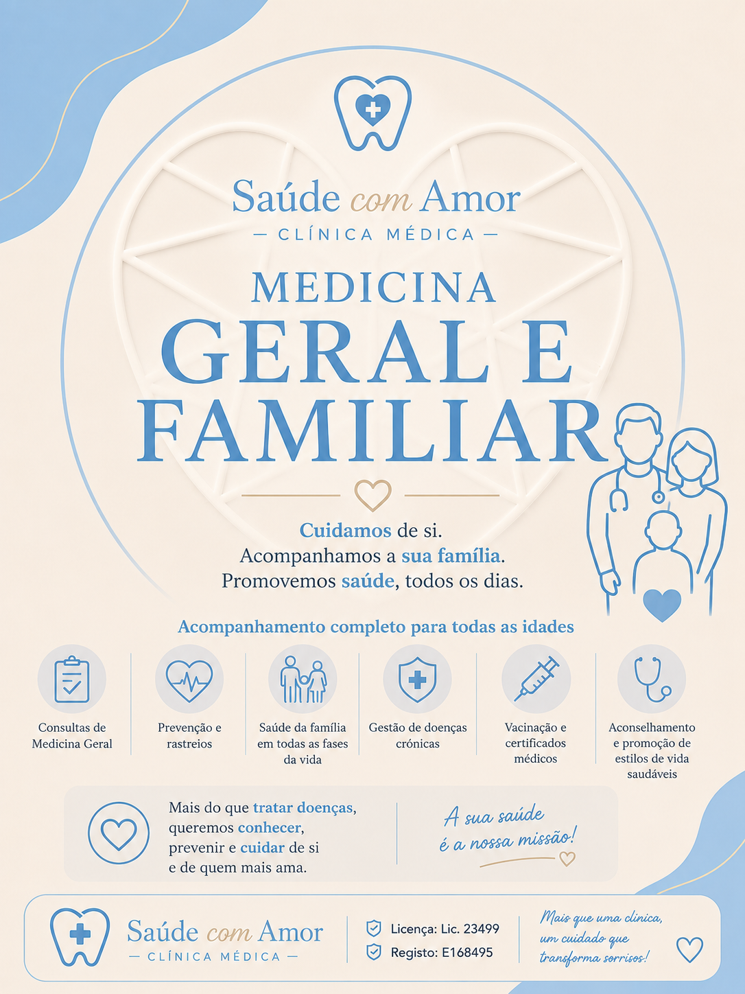 Medicina Geral e Familiar — Clínica Saúde com Amor