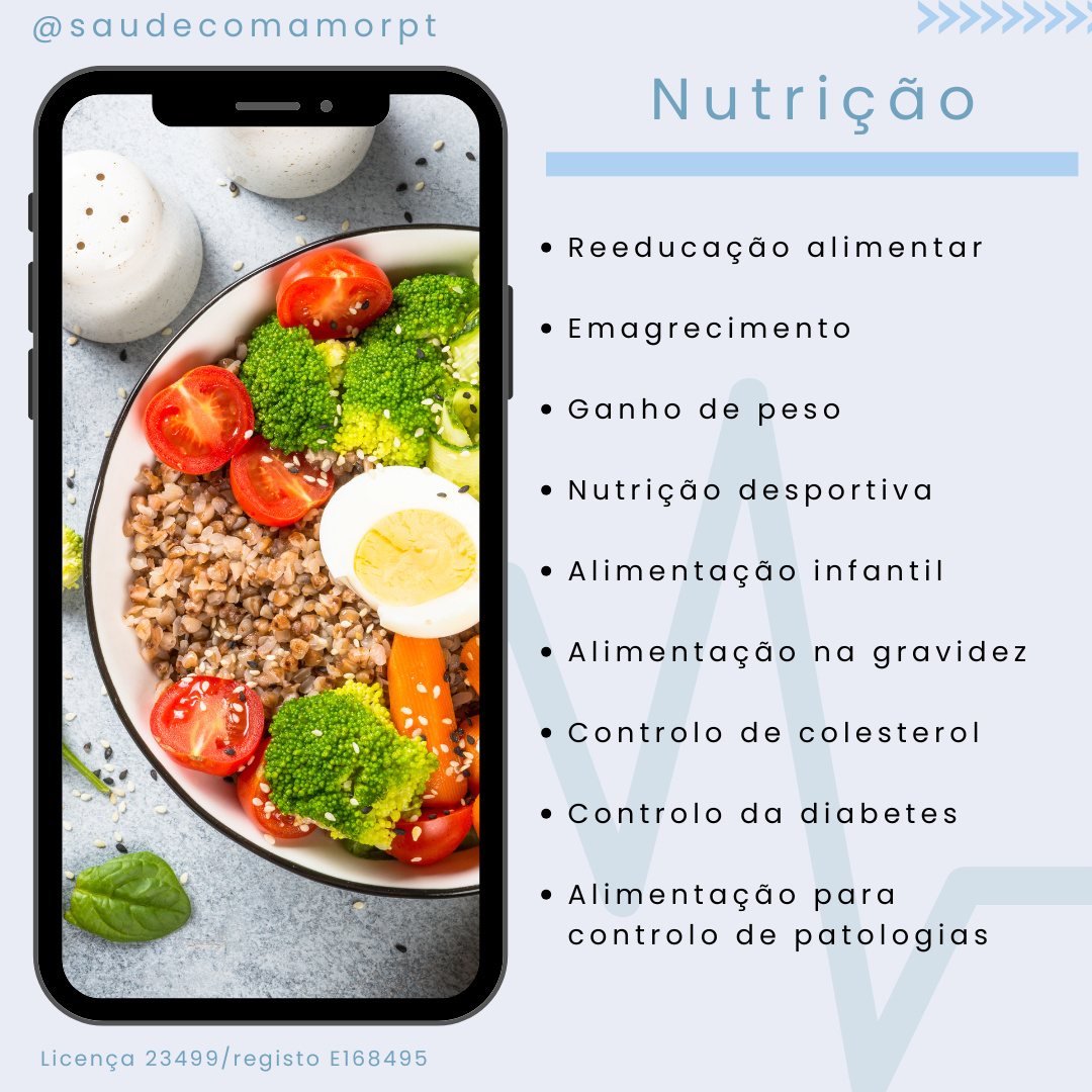 Nutrição — serviços disponíveis na Clínica Saúde com Amor
