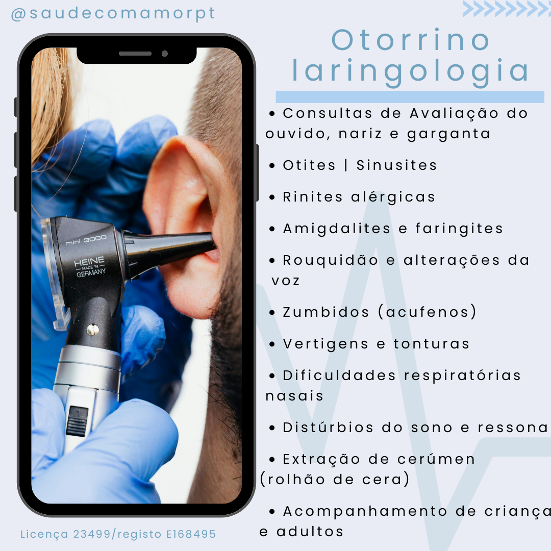 Otorrinolaringologia — serviços disponíveis na Clínica Saúde com Amor