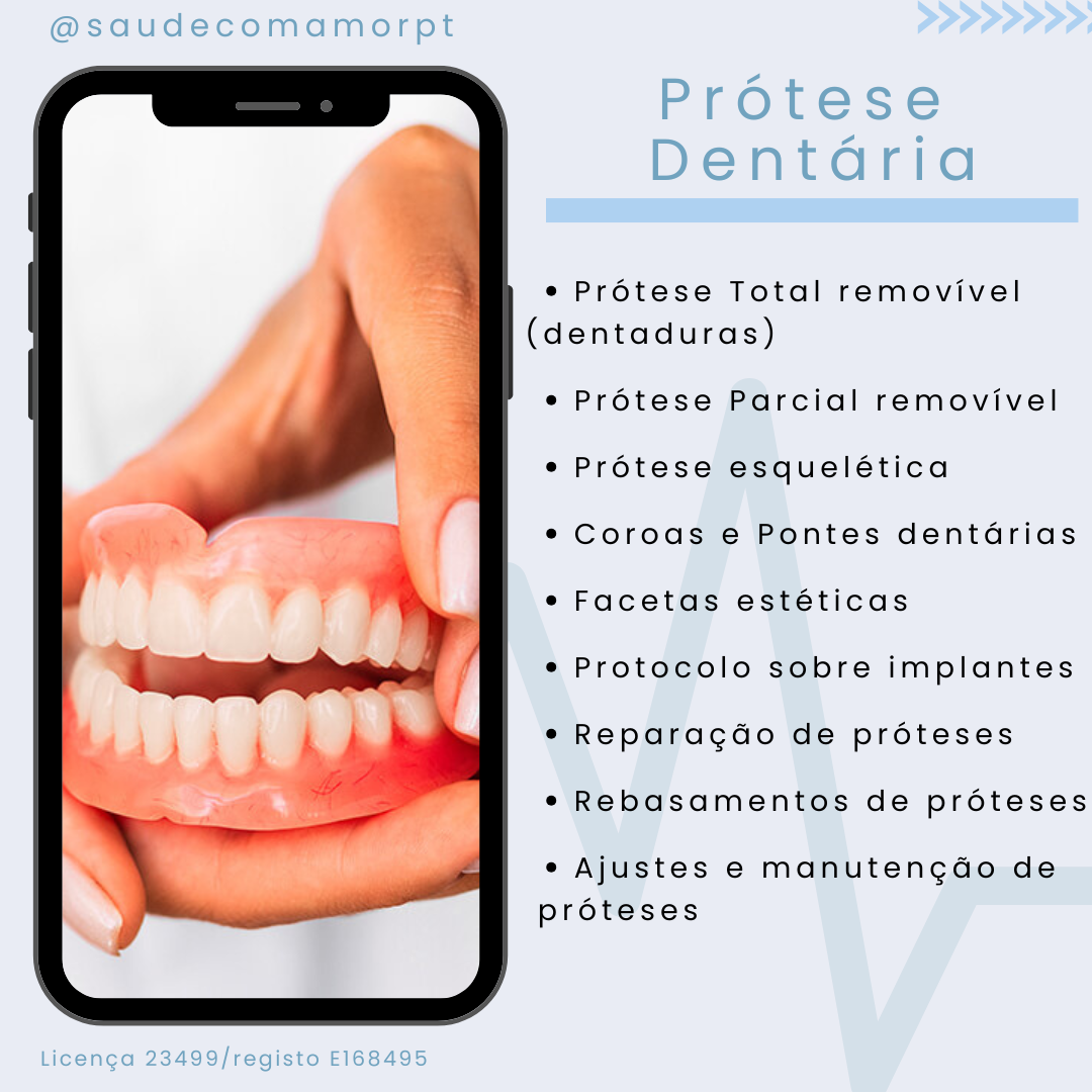 Prótese Dentária — serviços disponíveis na Clínica Saúde com Amor
