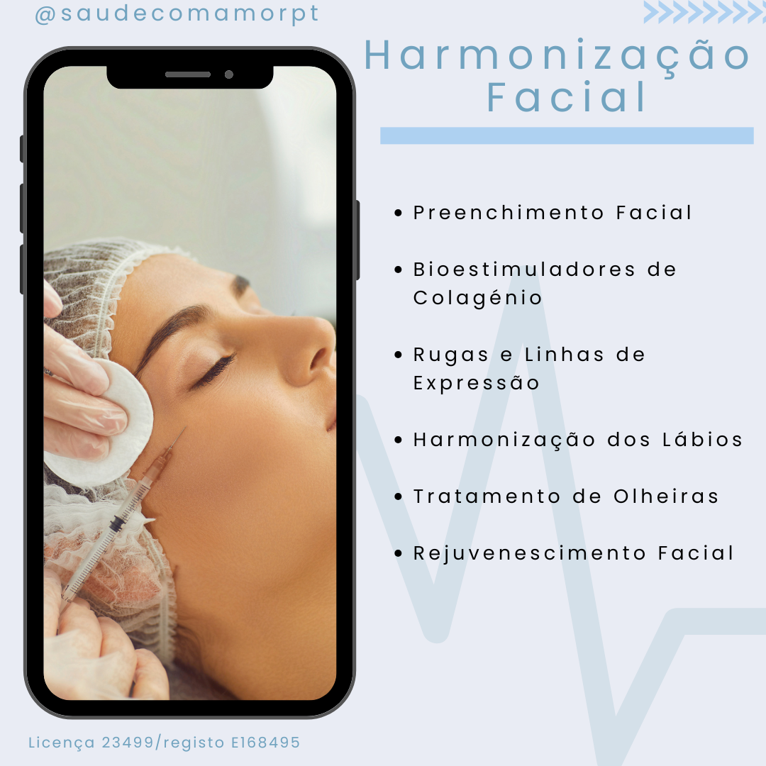 Harmonização Facial — serviços disponíveis na Clínica Saúde com Amor