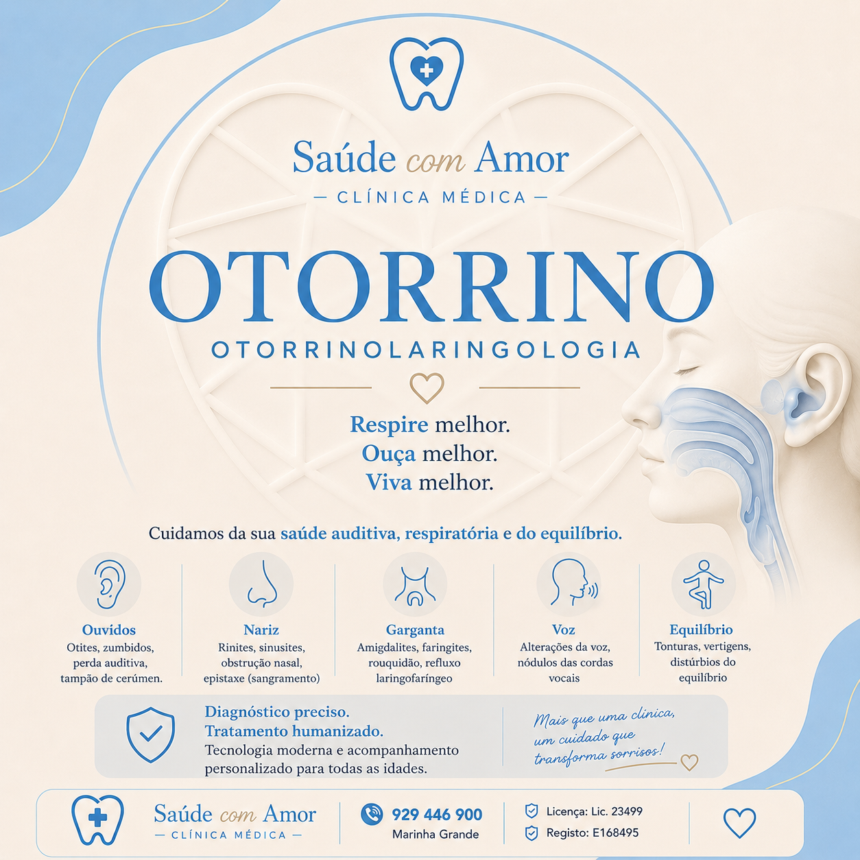 Otorrinolaringologia — Clínica Saúde com Amor
