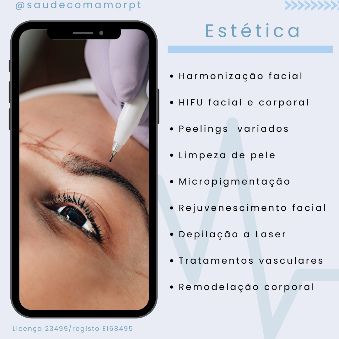Estética — serviços disponíveis na Clínica Saúde com Amor