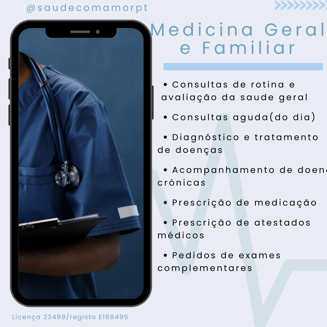 Medicina Geral e Familiar — serviços disponíveis na Clínica Saúde com Amor